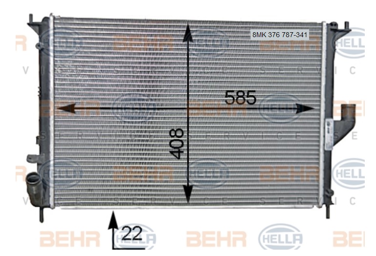 RADYATÖR%208MK376787341%20LOGAN%20(05-)%20SANDERO%20(08-)%20KLİMALI%20(BRAZING)%208200735039