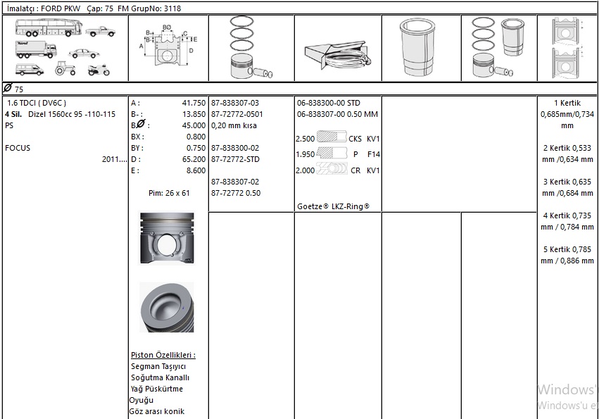 MOTOR%20SEGMANI%2068383070G%20050%2075,00%20FOCUS%201.6TDCİ%20EURO%205%20DV6C%20P208%20C4%201.6HDİ