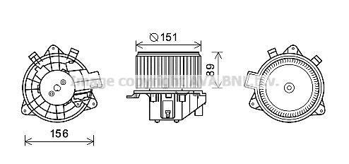 KALORİFER%20MOTORU%20343370%20BRAVO-II%20STILO%2012V%20MANUEL%20KLIMALI