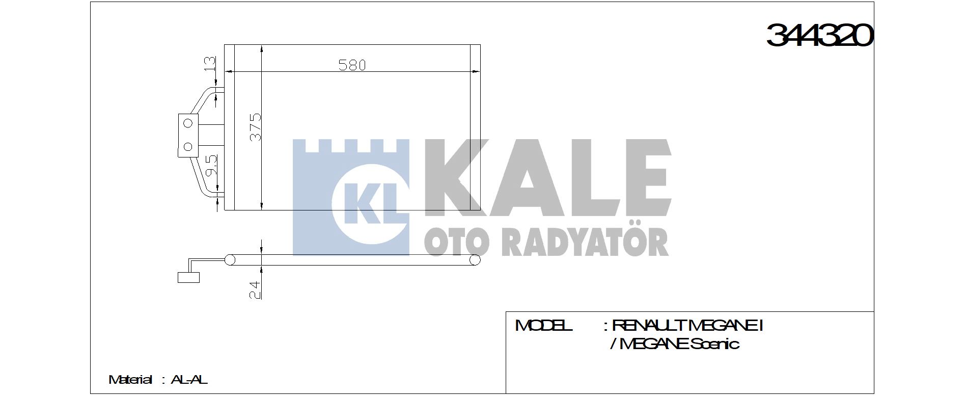 KLİMA%20RADYATÖRÜ%20344320%20MEGANE%20 I%201.4 E%2096%2003%20(KURUTUCU%20İLE)