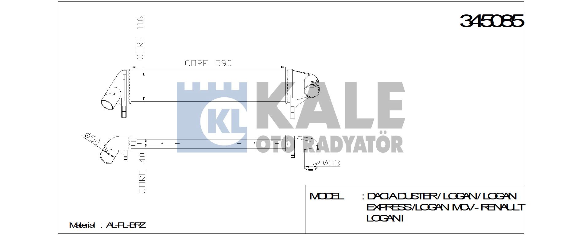 TURBO%20RADYATÖRÜ%20345085%20DUSTER%20(09-)%20LOGAN%20MCV%201.5DCI%20(K9K)%20SANDERO