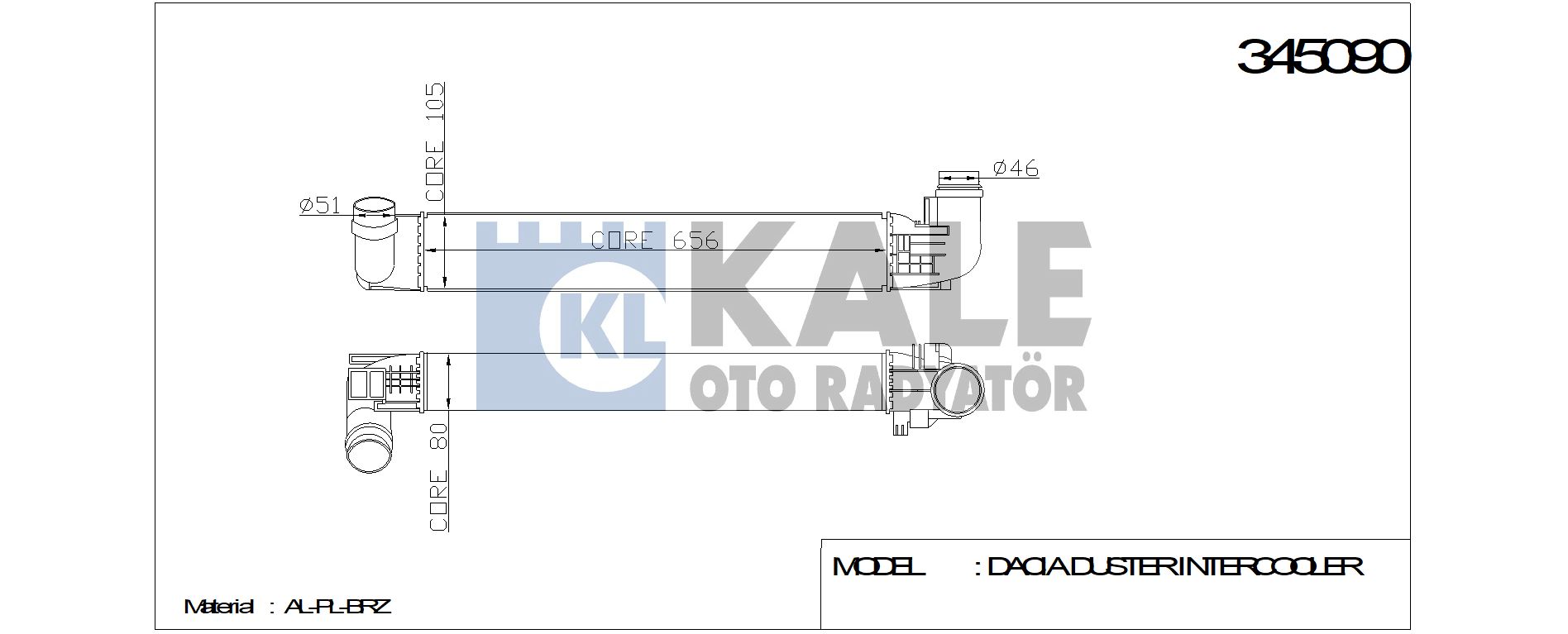 TURBO%20RADYATÖRÜ%20345090%20DUSTER%20(10-)%201.5%20DCI%20(AL/PL/BRAZING)