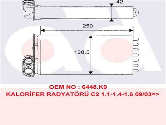 KALORİFER%20RADYATÖRÜ%20346440%20C2%20C3%20C3-II%20C3%20PLURIEL%201.4%201.6%20HDI%200209%20P1007%201.4%20HD