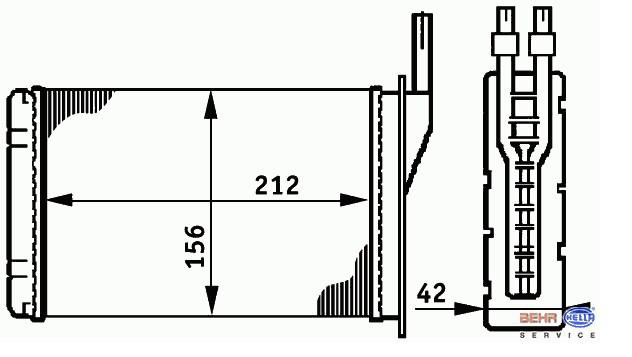 KALORİFER RADYATÖRÜ 0581842AL R9 R11 BAKIR