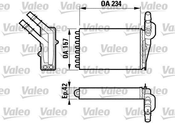 KALORİFER RADYATÖRÜ 0585872AL CLIO-II KANGO (98-) MAKO TİP BORULAR AYNI