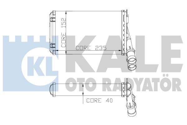 KALORİFER RADYATÖRÜ 2081832 P306 PARTNER 1.4 (96-) BERLINGO 1.4 (96-)