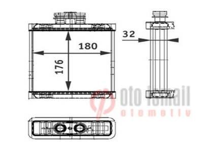 KALORİFER RADYATÖRÜ 346260 CORDOBA IBIZA FABIA 1.2 1.4 1.6 0609 (BRAZING)