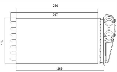 KALORİFER RADYATÖRÜ 346295 P307 ET3J4(1.4 16V). TU5JP4(1.6 16V) EW10J4(2.0 16V)