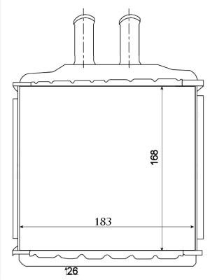 KALORİFER RADYATÖRÜ 346315 NUBIRA LACETTI 04- LACETTI NUBIRA 05- BRAZING ,