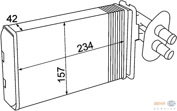 KALORİFER RADYATÖRÜ 346445 TRANSPORTER T4 (96-03) KLİMASIZ