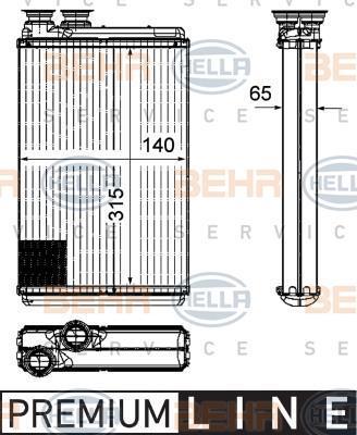 KALORİFER RADYATÖRÜ 346490 PARTNER TEPE (08-) 1.6HDI (BRAZING)