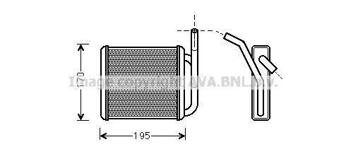 KALORİFER RADYATÖRÜ 346560 H100 MİNİBÜS BRAZING KLIMALI