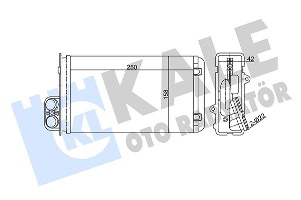 KALORİFER RADYATÖRÜ 346725 MEGANE (97 99) SCENIC (01 03) 1.4 1.6 1.9 2.0 16V