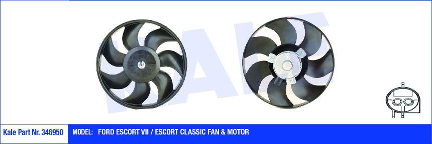 FAN MOTORU 346950 FIESTA 8996 ESCORT VII 1.3 1.4 16V 1. 6 16V 1.8 16V 9001 ORI