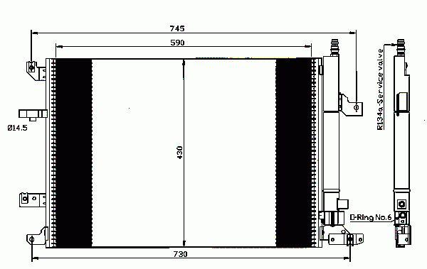 KLİMA RADYATÖRÜ 394200 S70 V70 2.4D 2.4I 20V 2.4T 00- S80 2.0T 2.3T 2.4I 20V 2.