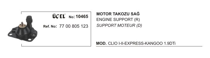 MOTOR TAKOZU SAĞ 10465 CLIO-II EKSPRES KANGO 7700805123