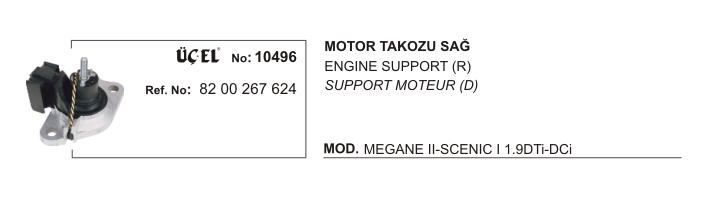 MOTOR TAKOZU 10496 RX4 MEGANE-II SCENIC-I 8200267624