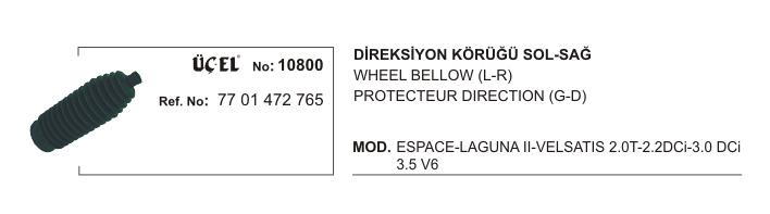 DİREKSİYON KÖRÜĞÜ 10800 LAGUNA-I-II (7701472765)