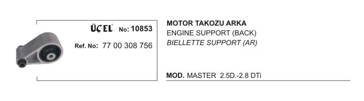 MOTOR TAKOZU ARKA 10853 MASTER 7700308756