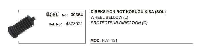 DİREKSİYON ROT KÖRÜĞÜ SOL 30354 M131 KISA 4373921