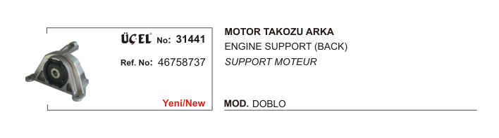 MOTOR TAKOZU ARKA 31441 DOBLO 46758737