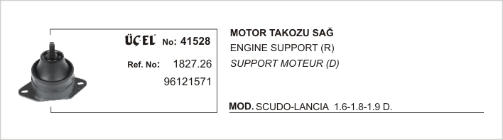 MOTOR TAKOZU 41528 P605 P806 XANTIA XM