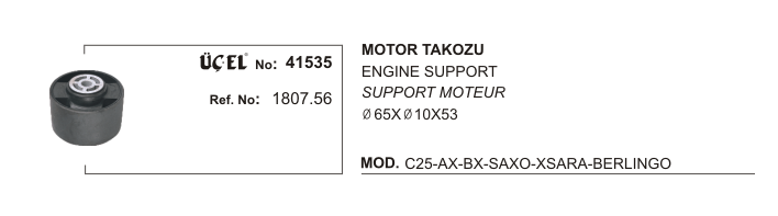 MOTOR TAKOZ BURCU 41535 P206 P306 P307 P405 P406 P605 EKSPRES PARTNER