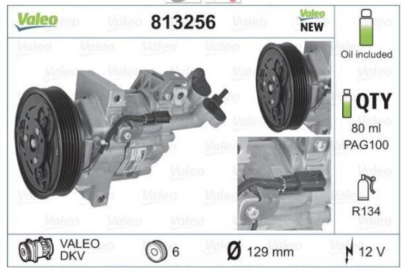 813256 KLİMA KOMPRESÖRÜ LOGAN SANDERO LODGY DUSTER FLUENCE 1.5DCİ K9K