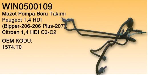 MAZOT BORU TAKIMI 0500109 (1574.T0) 1.4 HDI P206 206+P 207 C2 C3