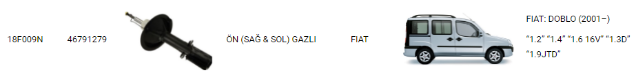 AMORTİSÖR%20ÖN%20SAĞ-SOL%2018F009N%20DOBLO%202001-2010