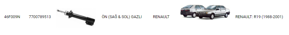 AMORTİSÖR%20ÖN%2046F009N%20R19%20(1989-2001)