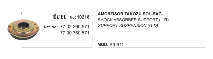 AMORTİSÖR%20TAKOZU%2010218%20R9%20R11%207700760571