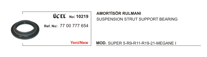 AMORTİSÖR%20RULMANI%2010219%20R9%20R11%20R19%20R21%207700777654