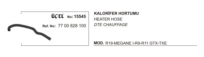 KALORİFER%20HORTUMU%2015545%20MEGANE-I%20R19%207700828100