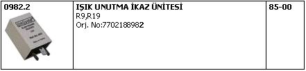 KAPI%20IŞIK%20UNUTMA%20RÖLESİ%20982.2%20R9%2011%207702188982