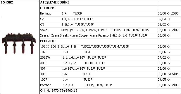 BOBİN%20154302%20P106%20P206%20P306%20BERLINGO%20C3%20C2%20SAXO%20XSARA%20(98-)